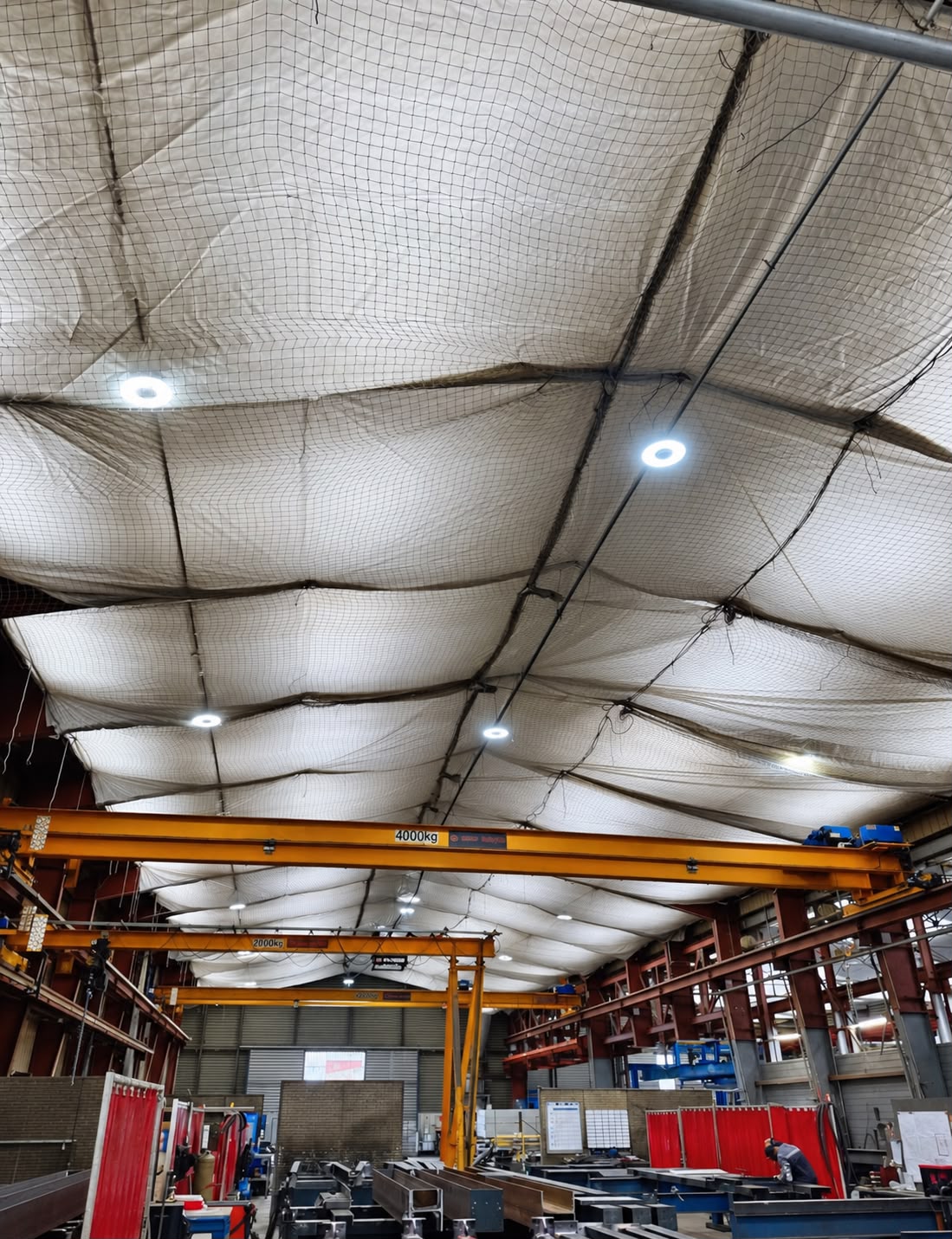 Grandes nappes sur site industriel
